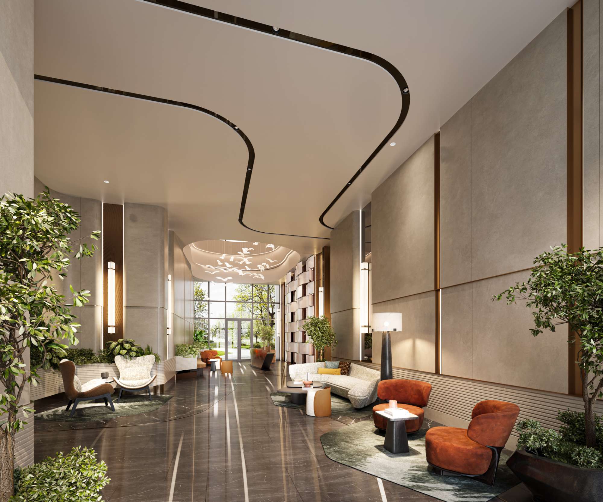 Sảnh đón Lobby AVIS sang trọng